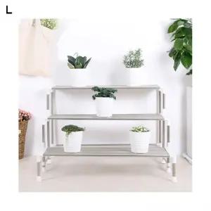 계단식 화분진열대 3단/진열/디자인/정리대/발코니/장식/공간활용/견고함/홈가드닝/인테리어/거실/베란다