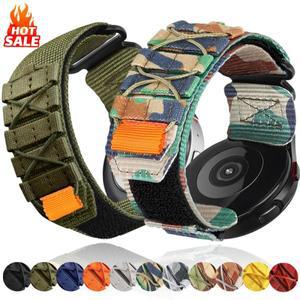 삼성 갤럭시 Watch7 용 22mm 20mm 위장 나일론 스트랩 6 5 4 40 44mm 클래식 43 47mm 밴드 화웨이 시계 GT4