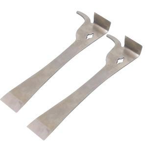 양봉가를 위한 플레이풀비 2pc-폴리싱 스테인리스 스틸 하이브 스크레이퍼 도구 J-Hook 양봉 양봉가용 벌집 상자 나이프 공급 장비