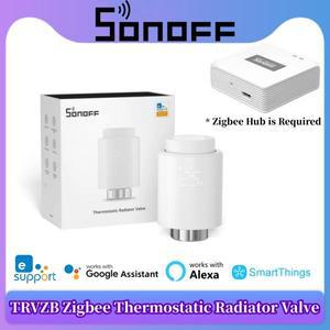 SONOFF TRVZB Zigbee 스마트 온도 조절 라디에이터 밸브 컨트롤러 Alexa Google SmartThings를 통한 홈 자