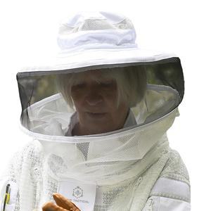 둥근 후드가 달린 아피스 전술 양봉 모자, 통풍 베일, 남녀용 보호 장비, 양봉을 위한 편안한 메쉬, 용품 - S/M/L