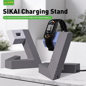 Xiaomi Band 10/9Pro/8/8Pro/Redmi watch 4 USB 충전기 케이블 홀더 스마트 액세서리 용 SIKAI 도크 스탠드
