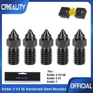 Creality Ender 3 V3 SE 경화 강철 노즐, 5 S1/Ender7 3D 프린터용 고속 인쇄 및 고유량 압출기