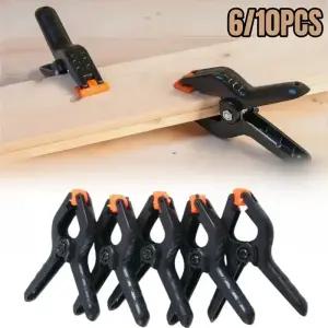 6/10PCS 봄 클립 DIY 목공 도구 2 인치 플라스틱 나일론 A 자형 사진 배경 고정