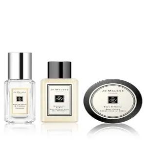 조 말론 - 크래커 세트 잉글리시 배 프리지아 쾰른 0.3 플로 오즈 블랙베리 베이 바디 앤 핸드 워시 0.5