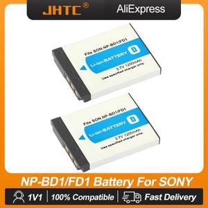 소니호환 DSC T300 TX1 T900 T700 T500 T200 T77 NP BD1 FD1 카메라용 NP-FD1 배터리, 1200mAh