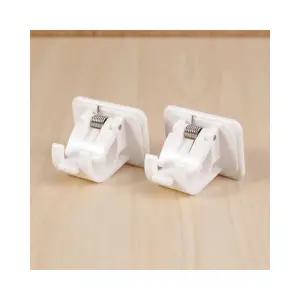 커튼봉 클립 후크 봉고정 봉고정소켓 행거봉 다용도 일자 봉 부착형