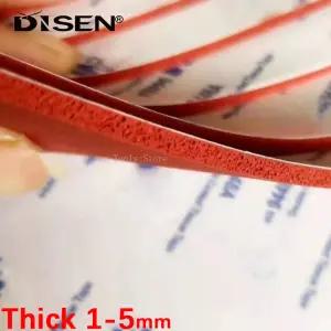 자체 접착 실리콘 스폰지 플레이트 두께 1/2/3/5mm 레드 실리카 젤 폼 시트 보드 내열성