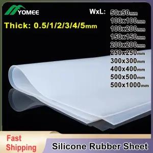 반투명 실리콘 고무 시트 고온 저항 실리카 젤 플레이트 50x50-500x1000mm
