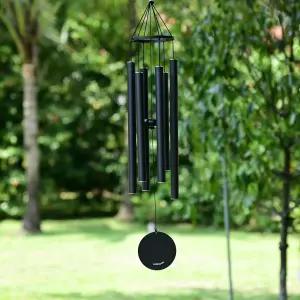 반커 윈드 차임즈 포 아웃사이드 딥 톤 - 38인치 아웃도어 클리어런스 메모리얼 공감 선물 가든 파티오 홈