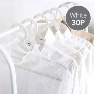 화이트 논슬립 옷걸이 30P 미끄럼 방지 논슬립패드