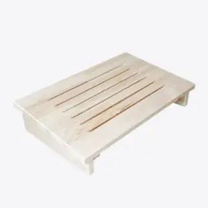 심플리 발받침대 WFB02 뉴송 원목발판 (통판형 발판)