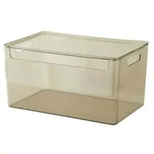 PET 뚜껑있는 펜트리수납함 적층 리빙박스 (특대) 팬트리정리함 옷수납정리함 옷장정리 공간박스