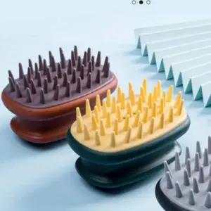 마사지 샴푸 헤어 솔 모발 관리 브라쉬 핑크 두피