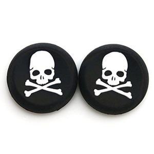 ONE 360 커버 스틱 컨트롤러용 PS2 그립 조이스틱 스컬 게임 실리콘 화이트