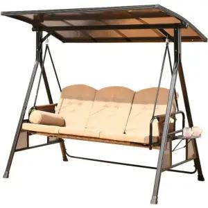 야외 철제 그네의자 테라스 카페 정원 인테리어 요람 해먹 휴식공간