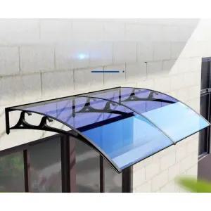 현관 방수 처마 차양막 벽걸이 테라스 브래킷 투명 세트 캐노피 설치 비가림 차광