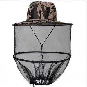 벌초용 방충 얼굴망 모자 캠핑 벌레퇴치 안전 헬멧망