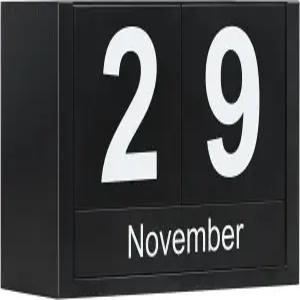 책상용 디어라인 나무 블록 달력 작은 크기의 일일 데스크톱 영구 홈 오피스 장식용 귀여운 날짜 표시