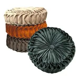 클래식 벨벳 주름 원형 타이어 쿠션 방석쿠션 베개 패션쿠션 방석 등쿠션 등받이쿠션