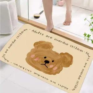 [콩심팥심]욕실 도어매트 귀여운 발매트 소형 논슬립발판 욕실발매트