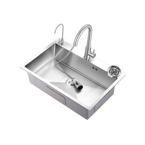 스텐 사각볼 싱크볼 세트 아티잔 대배수구 씽크볼 수전포함 주방 DS HB