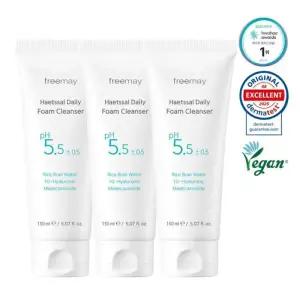 프리메이 햇쌀 데일리 폼 클렌저 150ml 3개 저자극 약산성