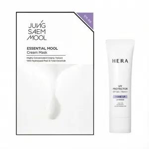 헤라 UV프로텍터 톤업 라벤더 SPF50+/PA++++ 40ml + 마스크 팩 1매