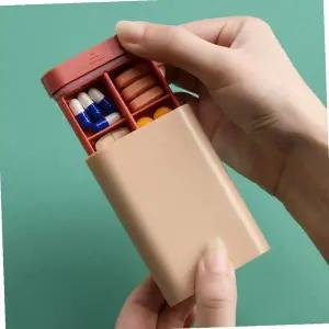 알약케이스 씨큐 밀폐 알약케이스 비타민 영양제 휴대약통 핑크