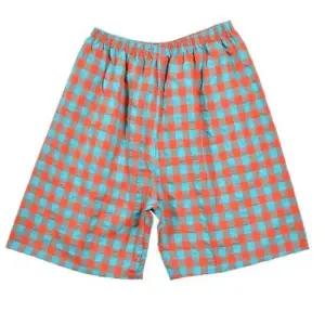 5부 남자 홈웨어팬츠 잠옷바지 수면잠옷 체크 파자마