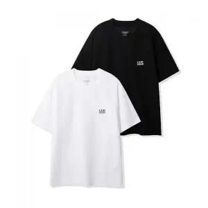 CGP [2PACK] 스몰 스퀘어 로고 반소매 티셔츠화이트블랙 CBEUUTS201ZZ 3162555