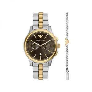 엠포리오 아르마니 EMPORIO ARMANI AR80084SET Dario 다리오 크로노그래프 팔찌 세트 남성 메탈시계 312592