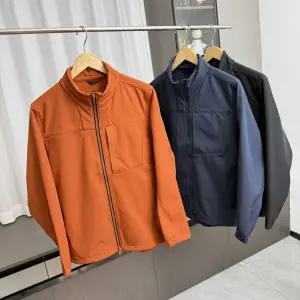 남성용 겨울 캐주얼 점퍼 아이템 바람막이 트렌디 아웃도어 보온성 방수 스탠드넥 오프라인+가을 야상사파