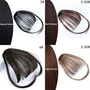 시스루뱅 앞머리 가발 헤어피스 자연스러운 스타일링