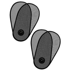 아기용 품후보 2팩 자동차 창문 그늘막 - 측면 창문용 회전식 선바이저, 운전석/조수석/후면 창문, 흡입 컵이 있는 메쉬 선 블로커에 맞습니다