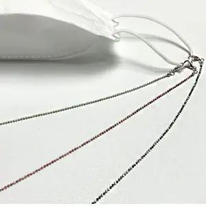 미니 구슬 비즈 귀여운 여성 마스크 스트랩 목걸이 fJR1+5XFy