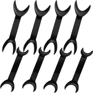 8팩 블랙 T자형 구강 내 치크 립 리트랙터 4 라지 사이즈 스몰 치아 미백 더블 헤드 마우스 오프너 치과