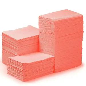 JMU 치과용 턱받이 250팩 일회용 타투 3겹 방수 트레이 커버 13인치 x 18인치 오렌지