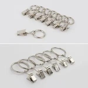 커튼링 봉 커튼링 집게 세트 커튼핀 커텐링집게 커튼집게 커텐레일 커텐핀