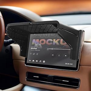 GAOLAOSY 자동차 GPS 선쉐이드, 7-12인치 내비게이터 선쉐이드 안티 글레어 쉴드, 바이저 디스플레이 스크린 커버, 안전 운전을 위한 범용 차량 내부 액세서리