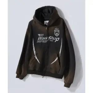 트래블 TRAVEL 클럽 로고 워시드 후드 집업 블랙 TRTFAWHZ40UC6 140426