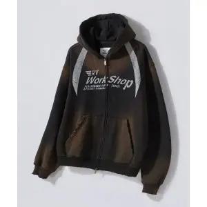 트래블 TRAVEL 워크샵 디비전 워시드 후드 집업 블랙 TRTFAWHZ37UC6 140457