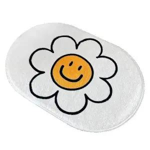 [콩심팥심]플라워 발매트 현관 거실 주방 침실 논슬립 매트 소형 베란다