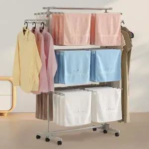 [아트박스]/보노하우스 루미에 특대형 7단 접이식 빨래 건조대 더블이불봉형