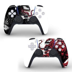 조추이 스킨 커버 비닐 스티커 에일리언 몬스터 랩 PS5 컨트롤러 리모컨 히어로와 호환 (2팩)