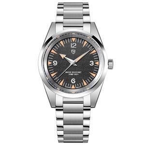 [미국배송] 오리존타임 파가니 디자인 미니멀리스트 쿼츠 아날로그 남성용 손목시계 38MM 다이얼 스테인리스 스틸 VH31 무브먼트 안전한 접이식 걸쇠