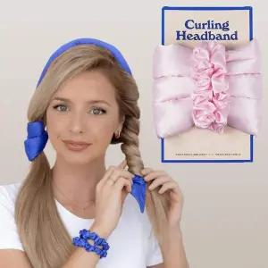 [콩심팥심]셀프 파마 고데기 컬 헤어 밴드형 2세대 블루