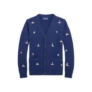 폴로 랄프 로렌 키즈 남아 8-18세 노티컬 코튼 V넥 카디건CWPOSWEY6820371410 448723