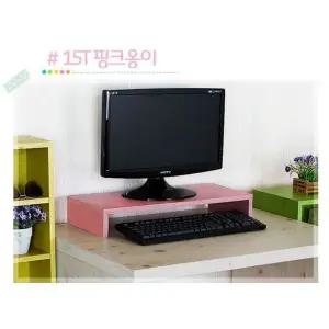 [셀러에이드]모니터받침대 1단 550x218x85 핑크옹이