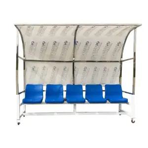 4인용 경기장 선수 의자 휴식공간 축구장 벤치 스테인리스